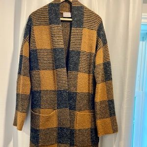 Cozy long over coat cardigan